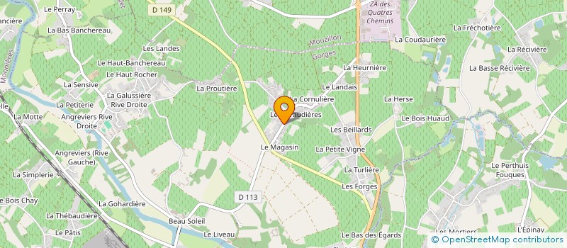 localisation de l'entreprise MONSIEUR YANNICK RABOSSEAU  GORGES