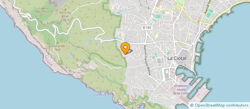 localisation de l'entreprise MONSIEUR YANNICK RAMAGE DUCHANGE  LA CIOTAT