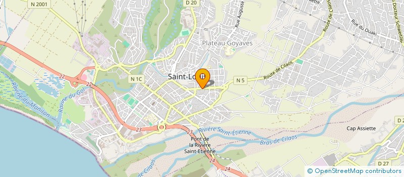 localisation de l'entreprise MONSIEUR YANNICK RAMALINGOM à SAINT-LOUIS