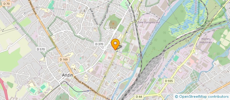 localisation de l'entreprise MONSIEUR YANNICK RASPILAIR  ANZIN