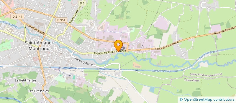 localisation de l'entreprise MONSIEUR YANNICK RATON  SAINT-AMAND-MONTROND