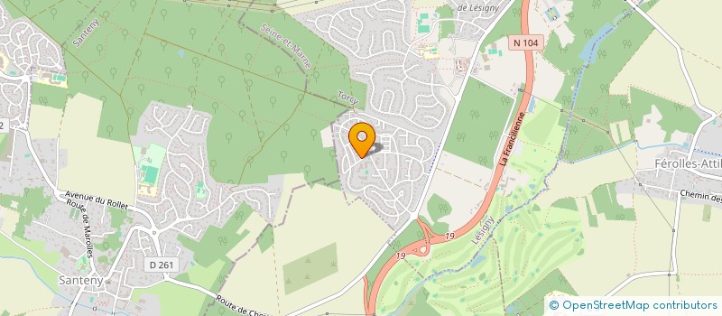 localisation de l'entreprise MONSIEUR YANNICK RAUT  LESIGNY