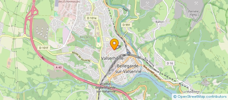 localisation de l'entreprise MONSIEUR YANNICK RECOUR  VALSERHONE