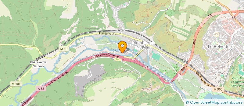 localisation de l'entreprise MONSIEUR YANNICK RENNER  PLOMBIERES-LES-DIJON