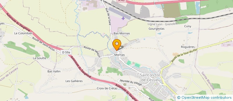 localisation de l'entreprise MONSIEUR YANNICK REVERDY  SAINT-VICTOR-DE-CESSIEU