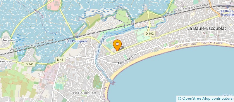 localisation de l'entreprise MONSIEUR YANNICK RIALLAND à LA BAULE-ESCOUBLAC