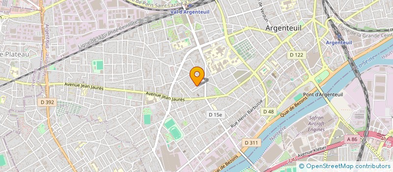 localisation de l'entreprise MONSIEUR YANNICK RIALLAND  ARGENTEUIL