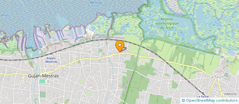 localisation de l'entreprise MONSIEUR YANNICK RIBEAUT  GUJAN-MESTRAS