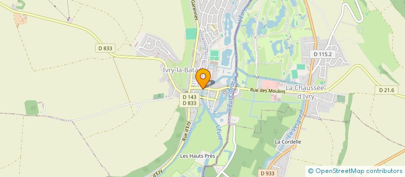 localisation de l'entreprise MONSIEUR YANNICK RICHOMME  IVRY-LA-BATAILLE