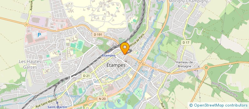 localisation de l'entreprise MONSIEUR YANNICK RIEL  ETAMPES