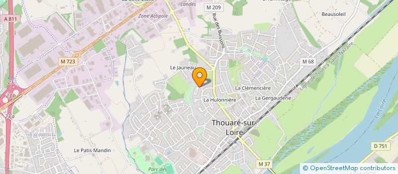 localisation de l'entreprise MONSIEUR YANNICK RIGAUD à THOUARE-SUR-LOIRE