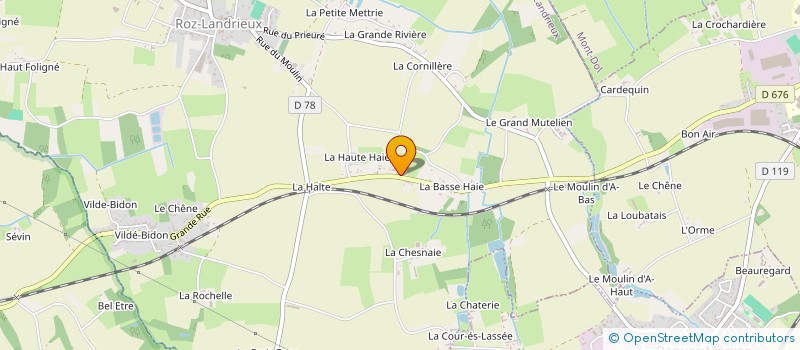 localisation de l'entreprise MONSIEUR YANNICK RIGOURD  BAGUER-PICAN