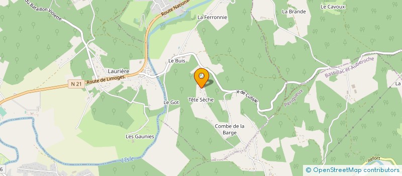 localisation de l'entreprise MONSIEUR YANNICK RIVET  SARLIAC SUR L'ISLE