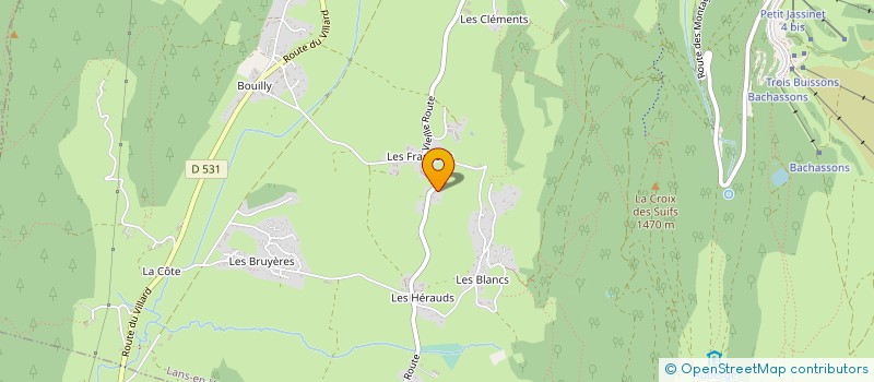 localisation de l'entreprise MONSIEUR YANNICK ROCHAS  LANS-EN-VERCORS