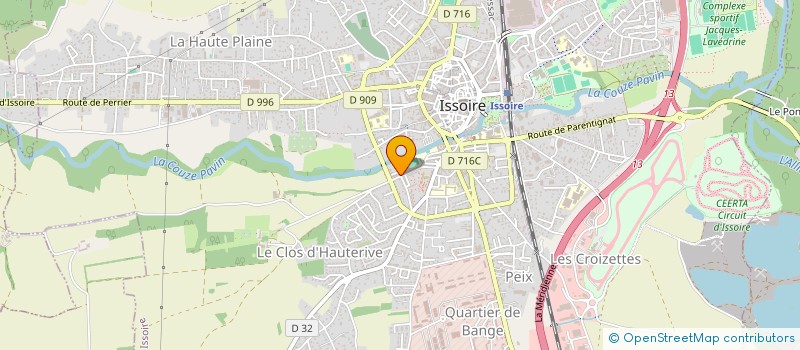 localisation de l'entreprise MONSIEUR YANNICK ROGUE à ISSOIRE