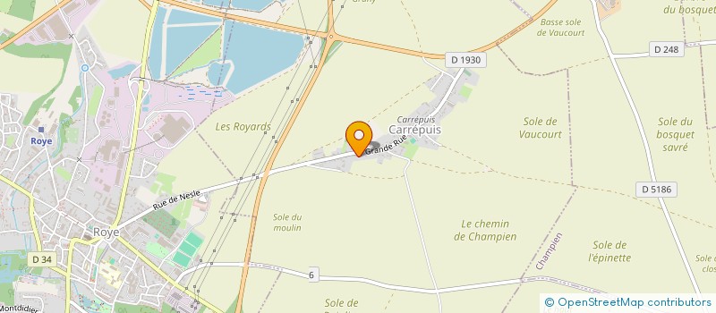 localisation de l'entreprise MONSIEUR YANNICK ROLAND  DANCOURT-POPINCOURT