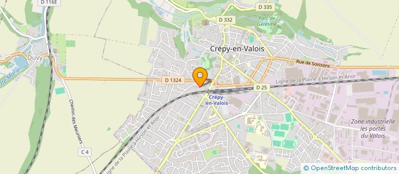 localisation de l'entreprise MONSIEUR YANNICK ROLLET à CREPY-EN-VALOIS
