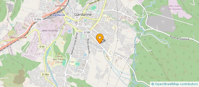 localisation de l'entreprise MONSIEUR YANNICK ROMAN à GARDANNE