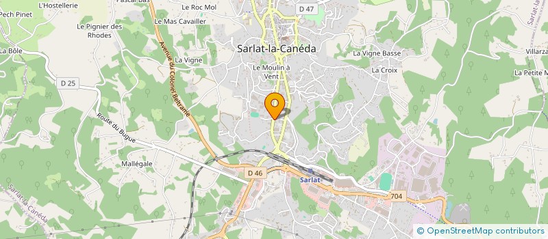 localisation de l'entreprise MONSIEUR YANNICK ROSELLE  SARLAT-LA-CANEDA