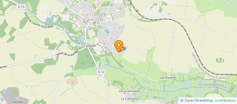 localisation de l'entreprise MONSIEUR YANNICK ROTY  LE CHAMP-SAINT-PERE