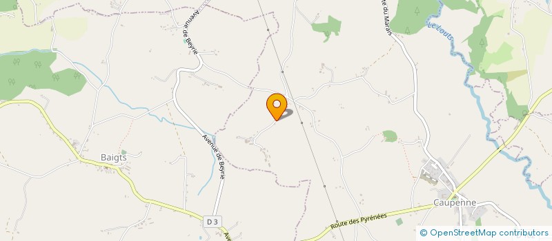 localisation de l'entreprise MONSIEUR YANNICK ROUDOULEUSSE  CAUPENNE