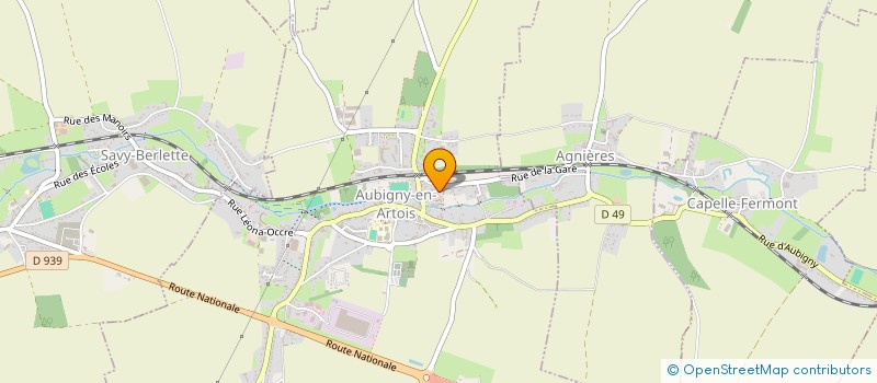 localisation de l'entreprise MONSIEUR YANNICK ROUGEGREZ  AUBIGNY-EN-ARTOIS