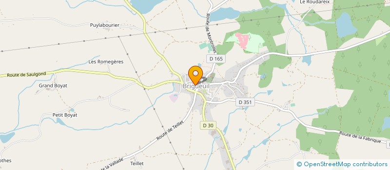 localisation de l'entreprise MONSIEUR YANNICK ROUGIER  BRIGUEUIL