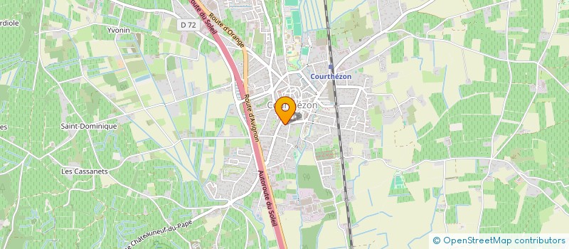 localisation de l'entreprise MONSIEUR YANNICK ROUILLON  COURTHEZON