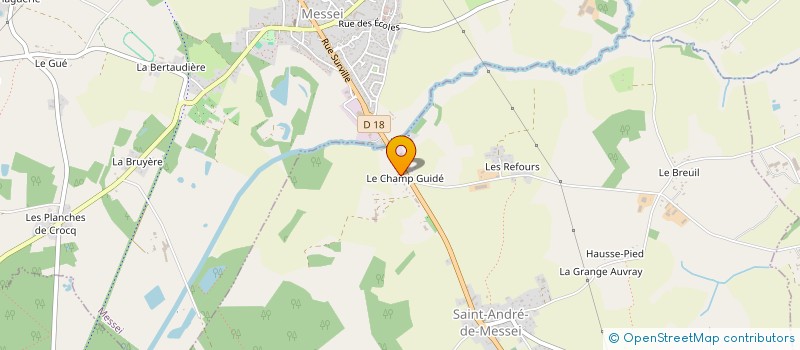 localisation de l'entreprise MONSIEUR YANNICK ROULLEAUX à SAINT-ANDRE-DE-MESSEI