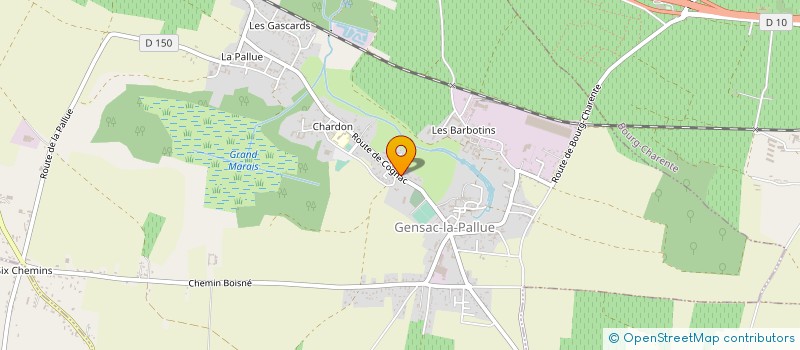 localisation de l'entreprise MONSIEUR YANNICK ROUSSELOT à GENSAC-LA-PALLUE