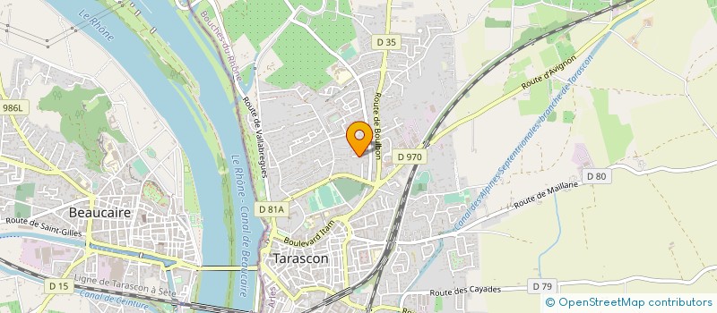 localisation de l'entreprise MONSIEUR YANNICK ROUX  TARASCON