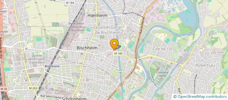 localisation de l'entreprise MONSIEUR YANNICK ROZANE  BISCHHEIM