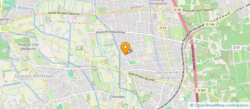 localisation de l'entreprise MONSIEUR YANNICK SABIO  MORIERES-LES-AVIGNON