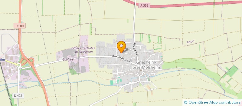 localisation de l'entreprise MONSIEUR YANNICK SAILLANT  GRIESHEIM-PRES-MOLSHEIM