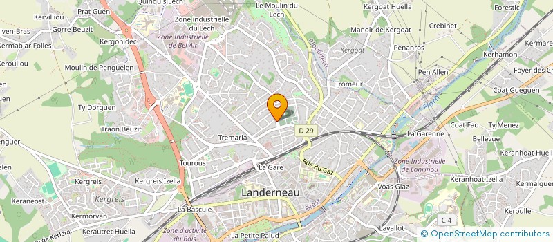 localisation de l'entreprise MONSIEUR YANNICK SALAUN  LA ROCHE-MAURICE