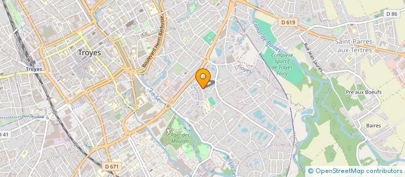 localisation de l'entreprise MONSIEUR YANNICK SANDJONG TCHANTCHOU  TROYES