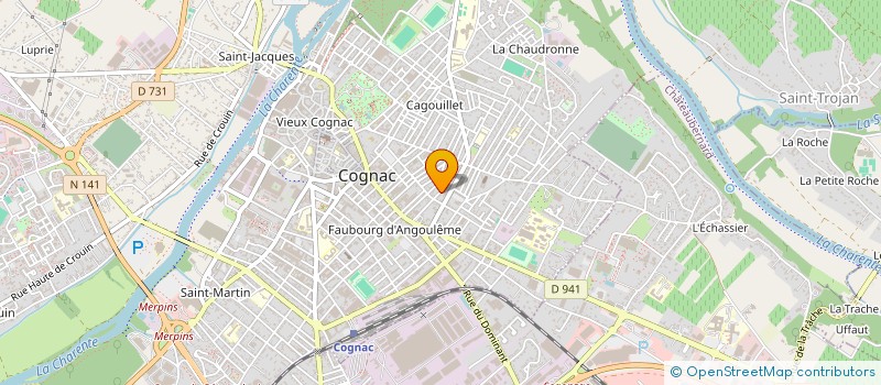 localisation de l'entreprise MONSIEUR YANNICK SCAEROU à COGNAC
