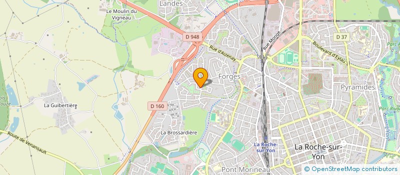 localisation de l'entreprise MONSIEUR YANNICK SCHMITZ  LA ROCHE-SUR-YON