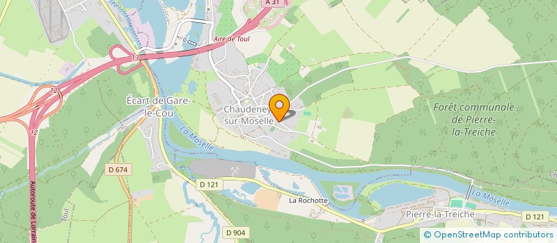 localisation de l'entreprise MONSIEUR YANNICK SIGRONDE  CHAUDENEY-SUR-MOSELLE