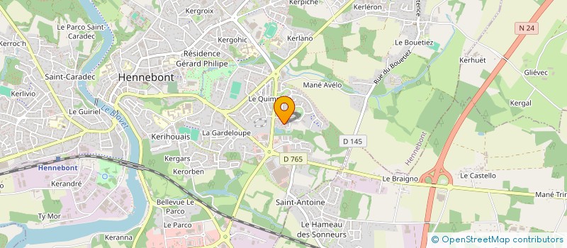 localisation de l'entreprise MONSIEUR YANNICK SIVY  HENNEBONT