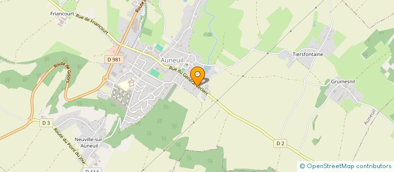 localisation de l'entreprise MONSIEUR YANNICK SNEYAERT  AUNEUIL