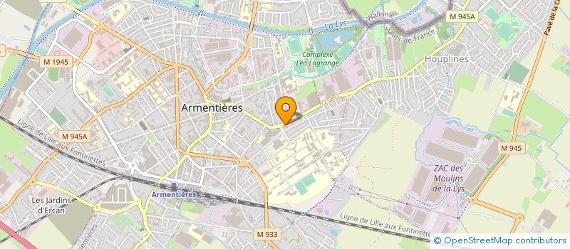 localisation de l'entreprise MONSIEUR YANNICK SOHIER  ARMENTIERES