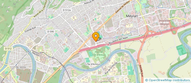 localisation de l'entreprise MONSIEUR YANNICK SONJON  MEYLAN