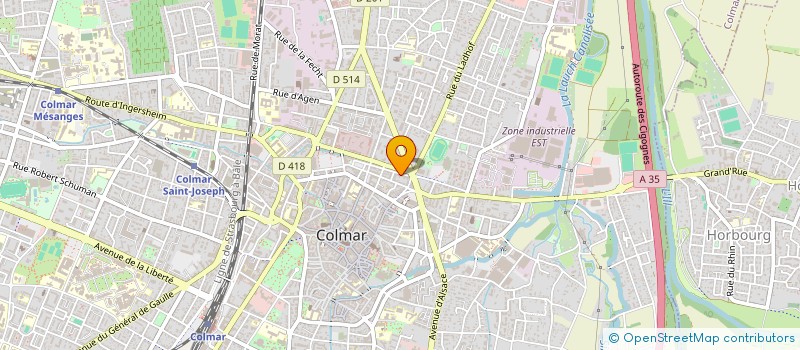 localisation de l'entreprise MONSIEUR YANNICK STANNI  COLMAR