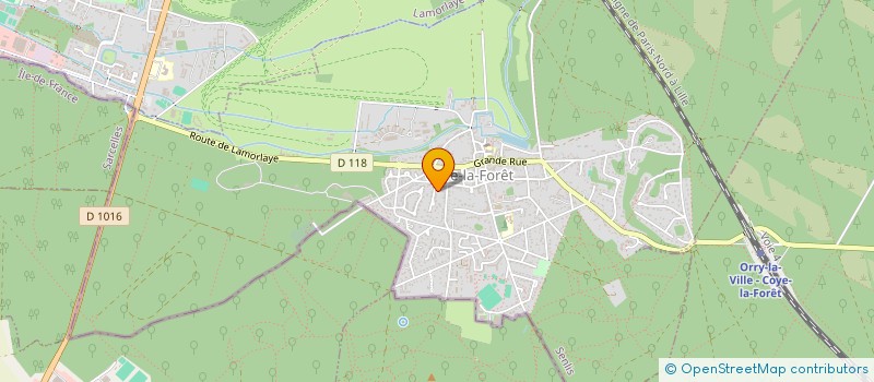 localisation de l'entreprise MONSIEUR YANNICK SURDEAU  COYE-LA-FORET