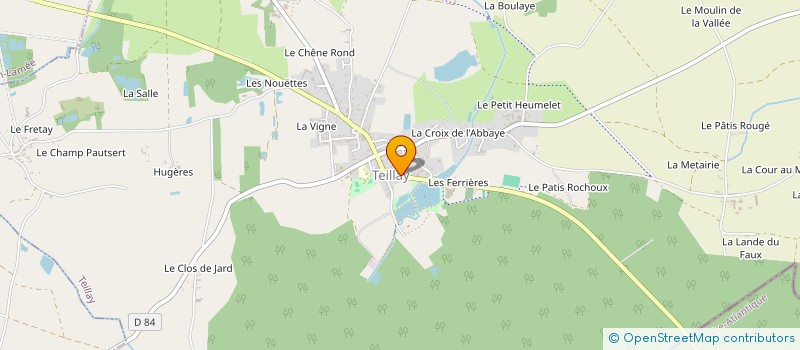 localisation de l'entreprise MONSIEUR YANNICK TABORE  TEILLAY