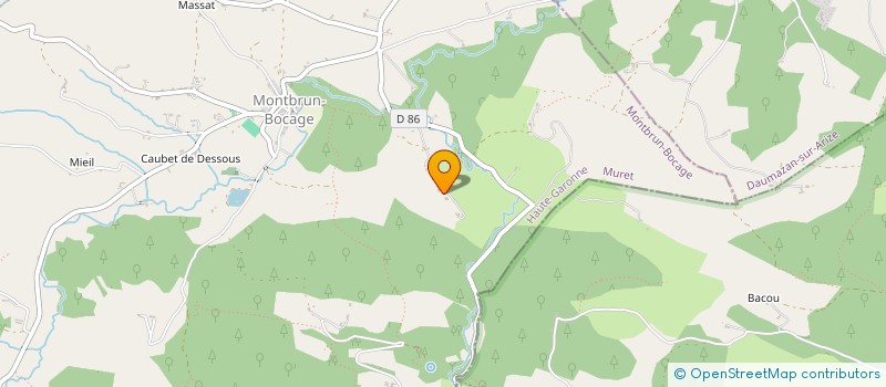 localisation de l'entreprise MONSIEUR YANNICK TALAYRAC  MONTBRUN-BOCAGE