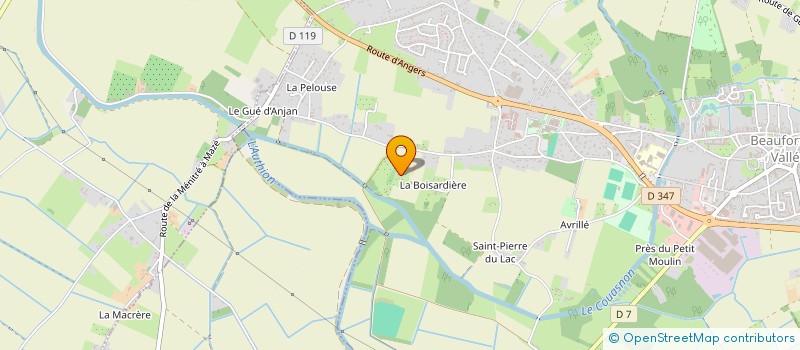 localisation de l'entreprise MONSIEUR YANNICK TAUGOURDEAU  BEAUFORT-EN-ANJOU