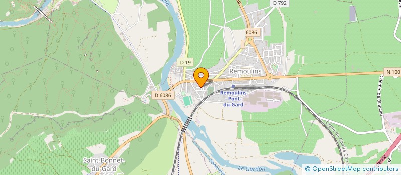 localisation de l'entreprise MONSIEUR YANNICK TEIXEIRA  REMOULINS