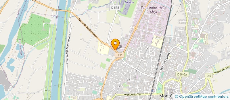 localisation de l'entreprise MONSIEUR YANNICK TENDRON  MONTELIMAR